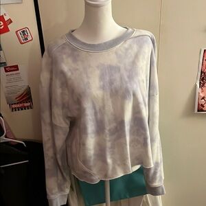 Tek Gear Tie-Dye Sweatshirt - Gray and White
